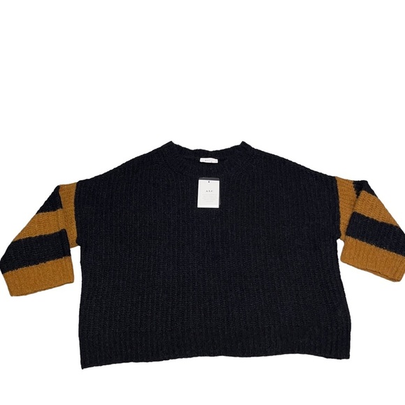 NEW A.L.C. Lorenzo Black Oversized Alpaca Blend Ballet Neck Sweater size XS - Picture 7 of 12